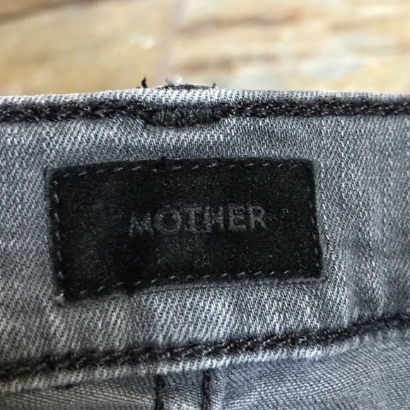 MOTHER The Wrapper Patch Springy Ankle Jeans in Dancing in the Moonlight Gray 28 - Picture 8 of 16